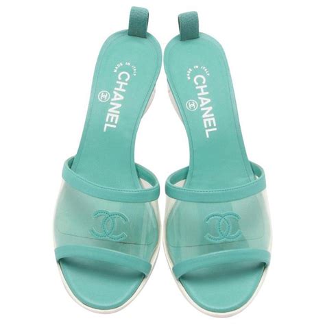 chanel pvc mules